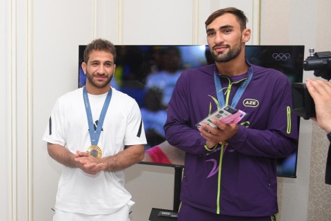 Olympic House hosts meeting on victory Azerbaijani athletes' Olympic victory- PHOTO - VIDEO