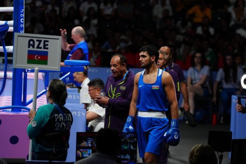 Paris-2024: Murad Allahverdiyev 1/4 final döyüşünü keçirib - VİDEO - FOTO