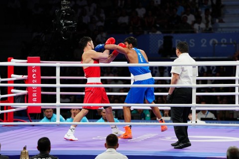 Paris-2024: Murad Allahverdiyev 1/4 final döyüşünü keçirib - VİDEO - FOTO