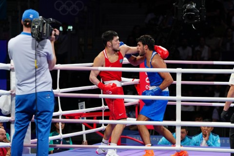 Paris-2024: Murad Allahverdiyev 1/4 final döyüşünü keçirib - VİDEO - FOTO