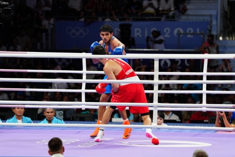 Paris-2024: Murad Allahverdiyev 1/4 final döyüşünü keçirib - VİDEO - FOTO