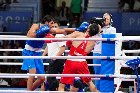Paris-2024: Murad Allahverdiyev 1/4 final döyüşünü keçirib - VİDEO - FOTO