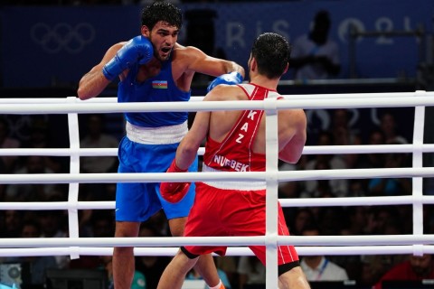 Paris-2024: Murad Allahverdiyev 1/4 final döyüşünü keçirib - VİDEO - FOTO