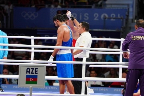 Paris-2024: Murad Allahverdiyev 1/4 final döyüşünü keçirib - VİDEO - FOTO