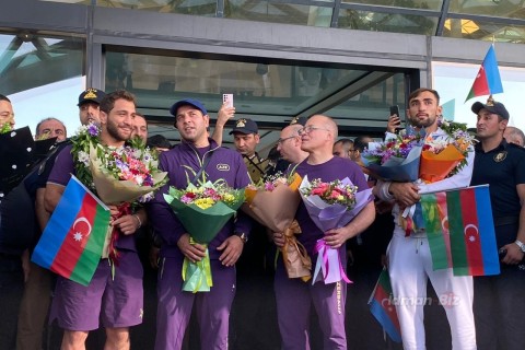 Welcoming ceremony of Azerbaijan's Olympic champions - PHOTO - VIDEO