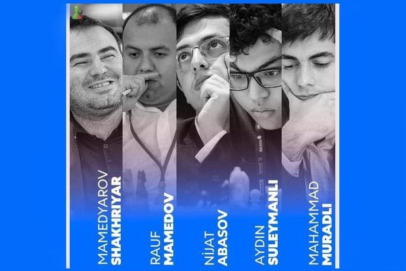 Azerbaijan team poster for Chess Olympiad Budapest 2024