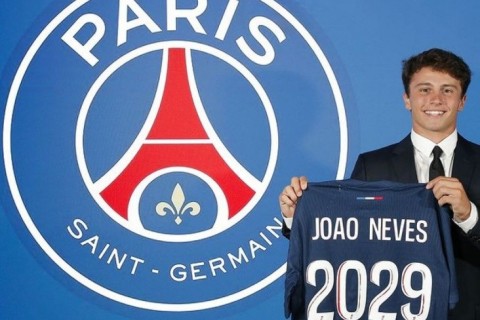 PSG sign Portugal midfielder Joao Neves