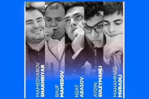Azerbaijan team poster for Chess Olympiad Budapest 2024