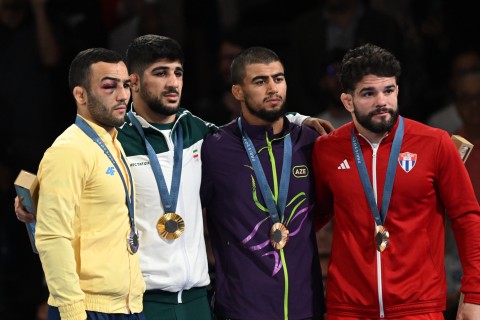 Paris-2024: Həsrət Cəfərov mükafatlandırılıb - FOTO