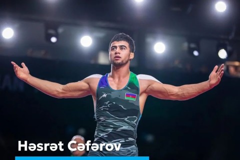 Mehriban Əliyeva Həsrət Cəfərovun Olimpiadada bürünc medal qazanması ilə bağlı paylaşım edib - FOTO
