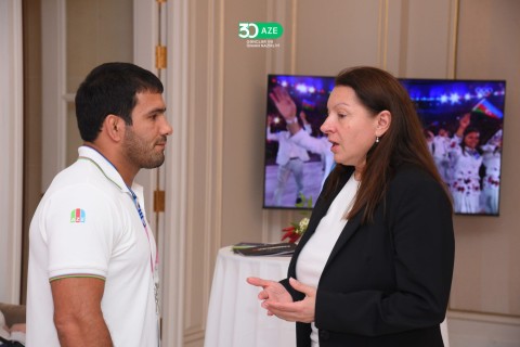 Paris-2024: Olimpiya Evində idmançılarımızın qələbəsinə həsr olunan görüş - FOTO - VİDEO