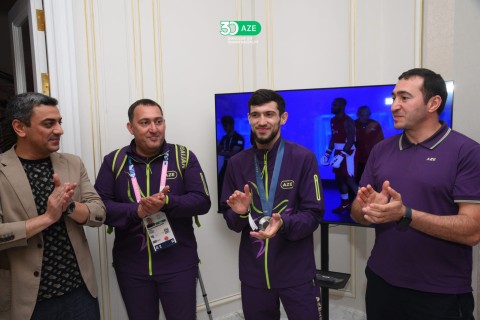Paris-2024: Olimpiya Evində idmançılarımızın qələbəsinə həsr olunan görüş - FOTO - VİDEO