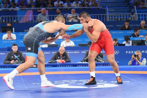 Paris-2024: Giorgi Meşvildişvili bürünc uğrunda güləşəcək - FOTO - VİDEO