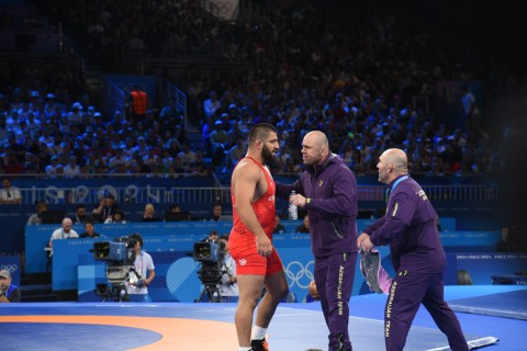 Paris-2024: Giorgi Meşvildişvili bürünc uğrunda güləşəcək - FOTO - VİDEO