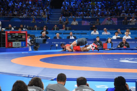 Paris-2024: Giorgi Meşvildişvili bürünc uğrunda güləşəcək - FOTO - VİDEO