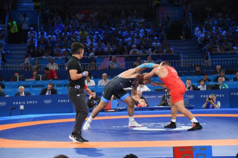 Paris-2024: Giorgi Meşvildişvili bürünc uğrunda güləşəcək - FOTO - VİDEO