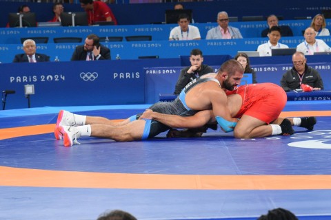 Paris-2024: Giorgi Meşvildişvili bürünc uğrunda güləşəcək - FOTO - VİDEO