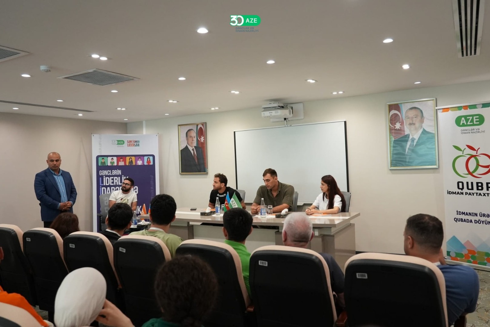 Olimpiya çempionlarımız "Gənc idman liderləri" layihəsində - FOTO