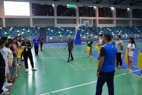 Olimpiya çempionlarımız "Gənc idman liderləri" layihəsində - FOTO