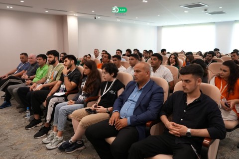 Olimpiya çempionlarımız "Gənc idman liderləri" layihəsində - FOTO