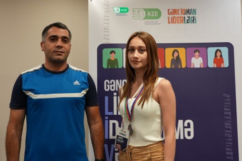 Olimpiya çempionlarımız "Gənc idman liderləri" layihəsində - FOTO