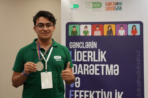 Olimpiya çempionlarımız "Gənc idman liderləri" layihəsində - FOTO