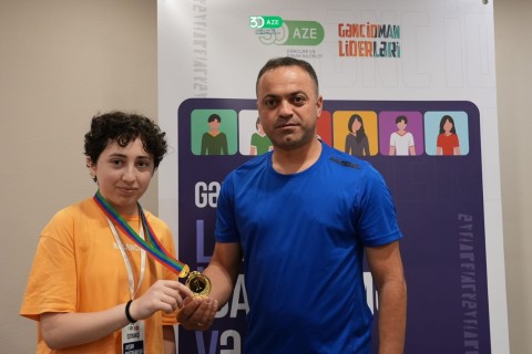 Olimpiya çempionlarımız "Gənc idman liderləri" layihəsində - FOTO