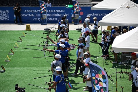 Kamandan oxatma üzrə Azərbaycan çempionatının açılış mərasimi keçirilib - FOTO