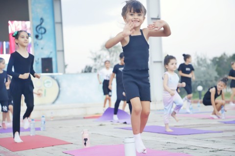 Naxçıvanda gimnastlardan “İdman hamı üçün” layihəsinə davam - FOTO