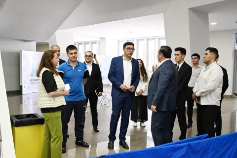 Fərid Qayıbov Heydər Əliyev adına İdman-Konsert Kompleksində idman bölmələrinə baxış keçirib - FOTO