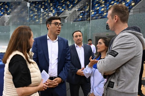 Fərid Qayıbov Heydər Əliyev adına İdman-Konsert Kompleksində idman bölmələrinə baxış keçirib - FOTO
