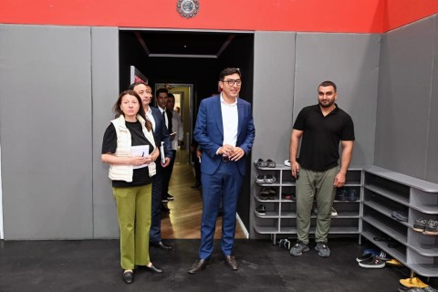 Fərid Qayıbov Heydər Əliyev adına İdman-Konsert Kompleksində idman bölmələrinə baxış keçirib - FOTO
