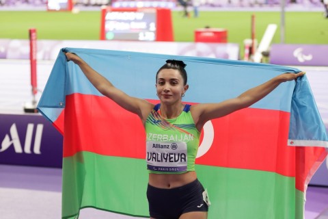 Paris-2024: Lamiyə Vəliyeva dünya rekordu ilə Paralimpiya çempionu olub - FOTO