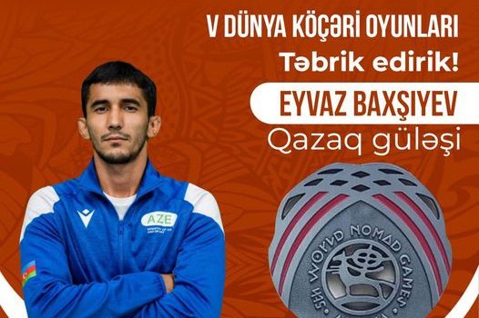 V Dünya Köçəri Oyunlarında daha bir GÜMÜŞ MEDAL - FOTO