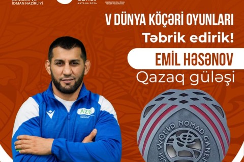 V Dünya Köçəri Oyunlarında daha bir GÜMÜŞ MEDAL - FOTO