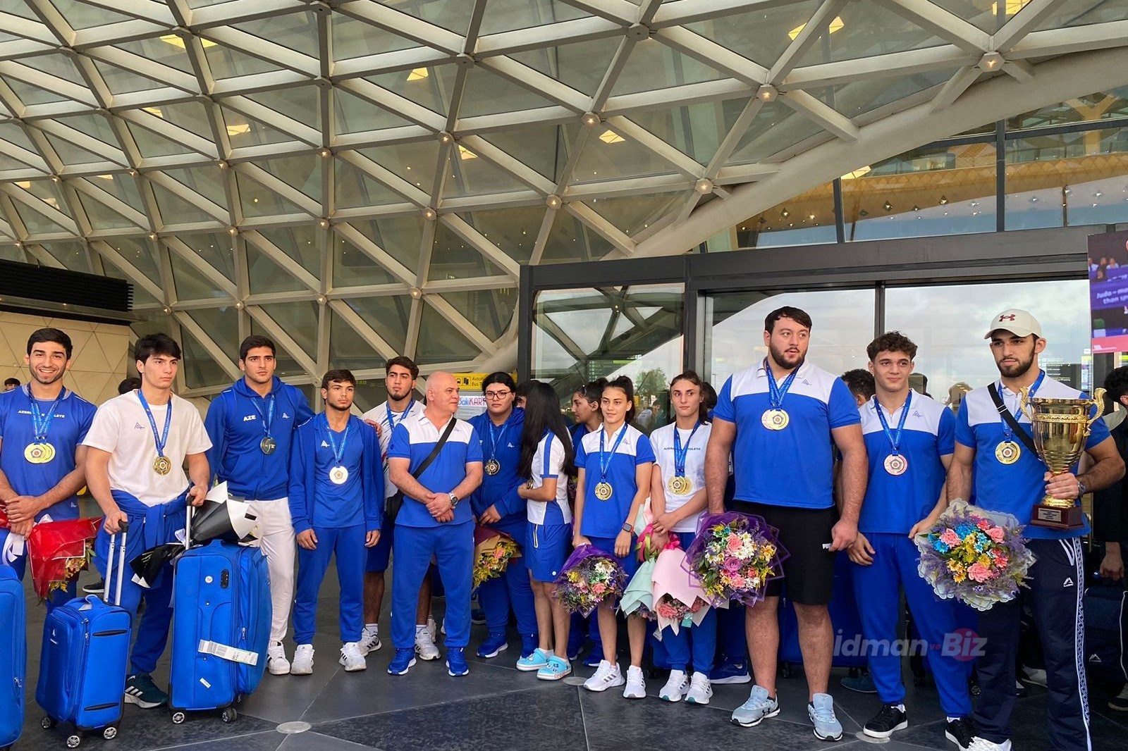 Azerbaijani champions' back to home - VIDEO