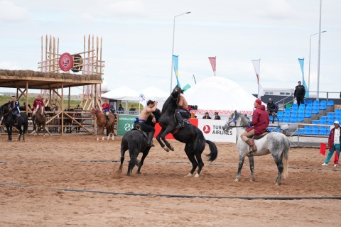 Farid Gayibov takes part in the opening ceremony of 5th World Nomad Games Astana 2024 - PHOTO