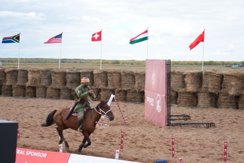 Farid Gayibov takes part in the opening ceremony of 5th World Nomad Games Astana 2024 - PHOTO