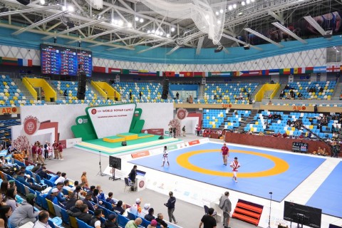 Farid Gayibov takes part in the opening ceremony of 5th World Nomad Games Astana 2024 - PHOTO