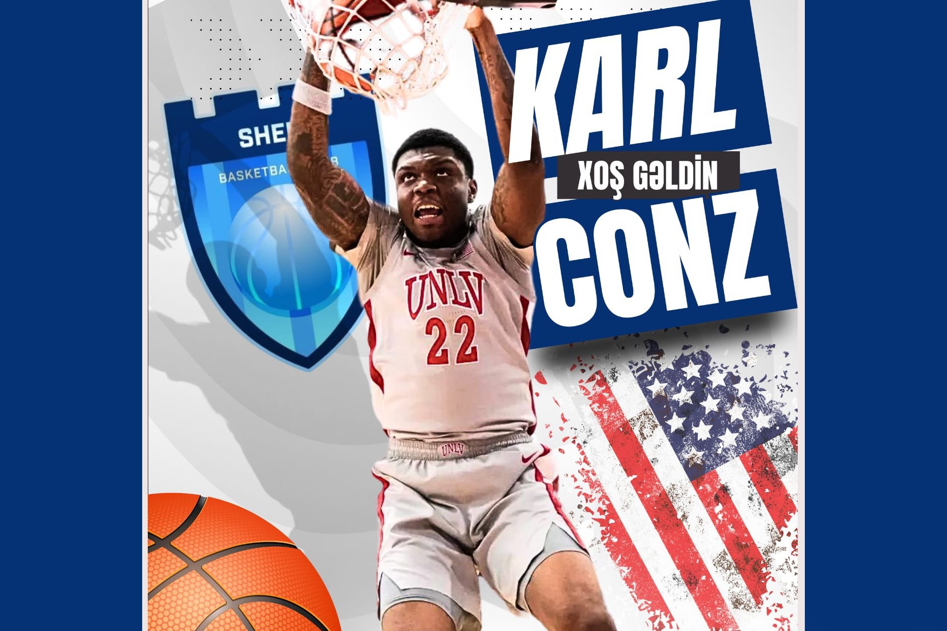 Second American basketball player joins Sheki