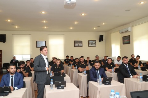 Farid Gayibov Meets with Champions League Winners, Birbasha Baku Team - PHOTO