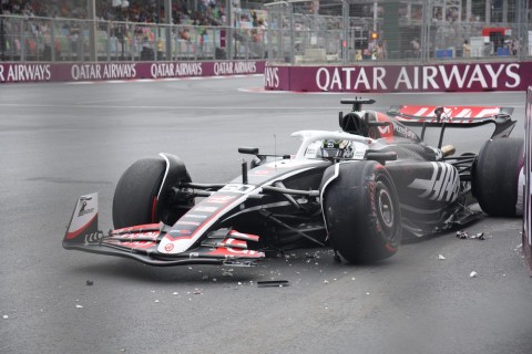 The next accident at Formula 1 Azerbaijan Grand Prix - PHOTO