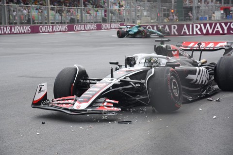The next accident at Formula 1 Azerbaijan Grand Prix - PHOTO