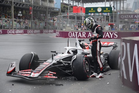 The next accident at Formula 1 Azerbaijan Grand Prix - PHOTO