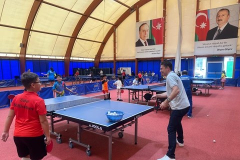 Executive President of the European Table Tennis Union in Sumgait - PHOTO