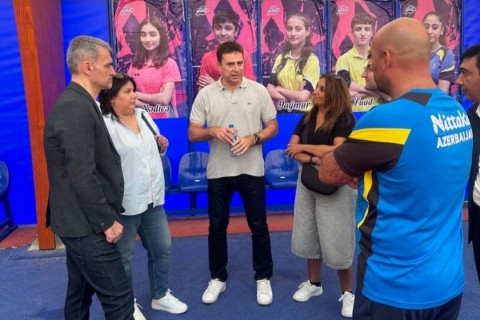 Executive President of the European Table Tennis Union in Sumgait - PHOTO