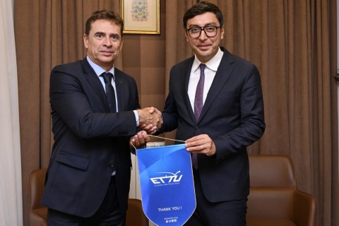 Fərid Qayıbov Avropa Stolüstü Tennis Birliyinin icraçı prezidenti ilə görüşüb - FOTO
