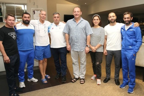 Batut üzrə 6 qat dünya çempionu məşqçi və hakimlərimizə seminar keçib - FOTO