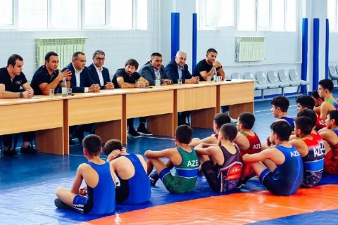 Состоялась открытая тренировка по греко-римской борьбе - ФОТО