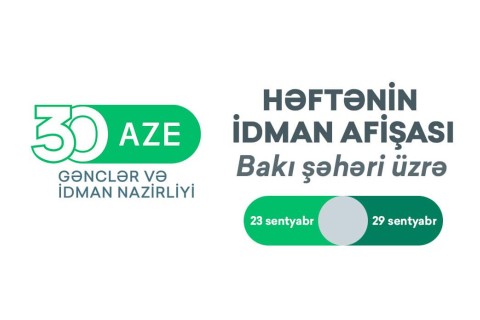 Спортивная афиша недели в Баку